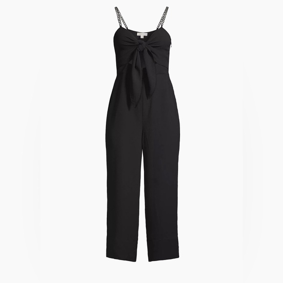 MICHAEL Michael Kors

Cropped Tie-Front Jumpsuit - Picture 2 of 3